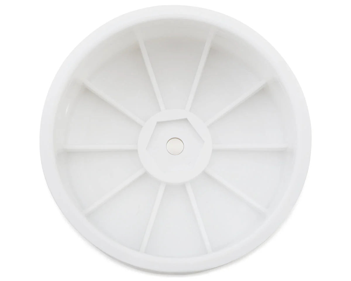 Kyosho Optima 2.2" Rear Dish Wheels (White) (2) w/12mm Hex