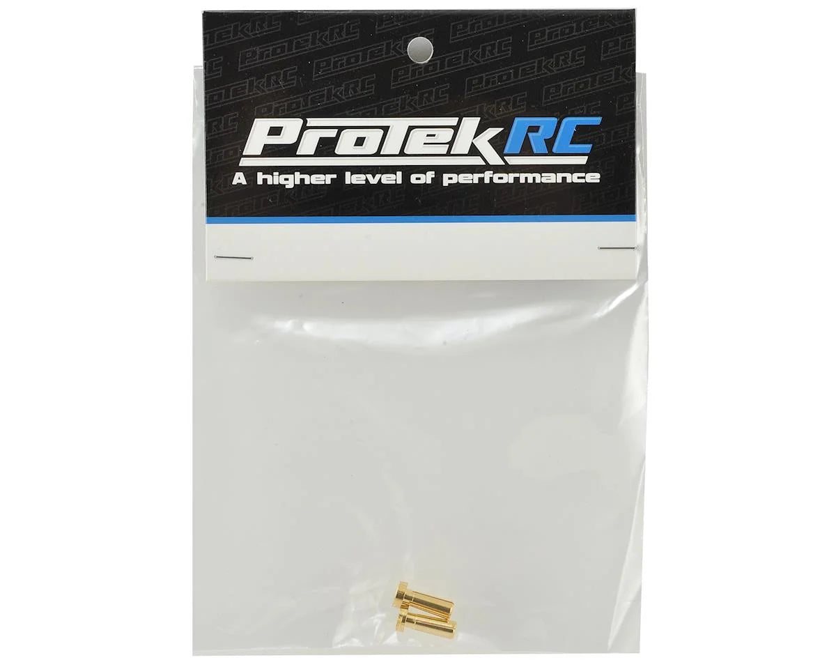 ProTek RC 4mm Low Profile "Super Bullet" Solid Gold Connectors (2 Male)