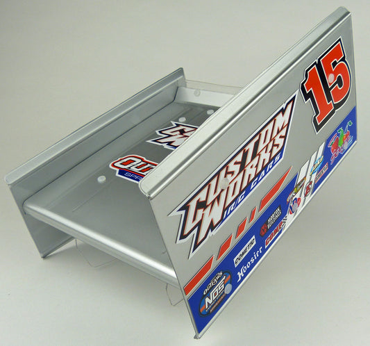 Custom Works FLAT 7″x7″ SPRINT TOP WING w/Mounts