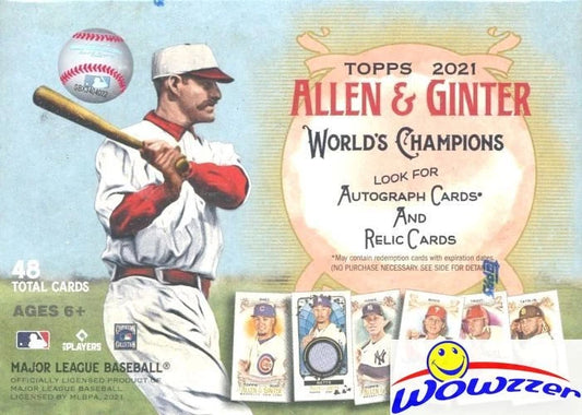 2021 Topps Allen & Ginter Baseball EXCLUSIVE Factory Sealed Blaster Box! HOT!