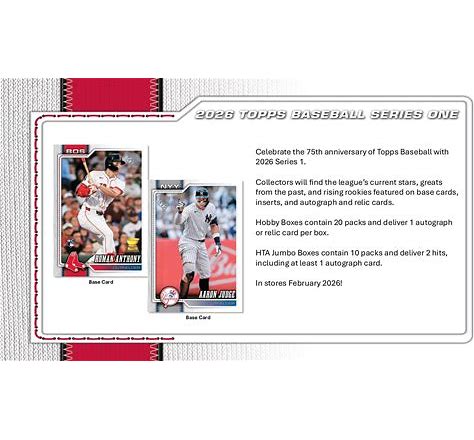 2026 Topps Series 1 Baseball Hobby Jumbo Box