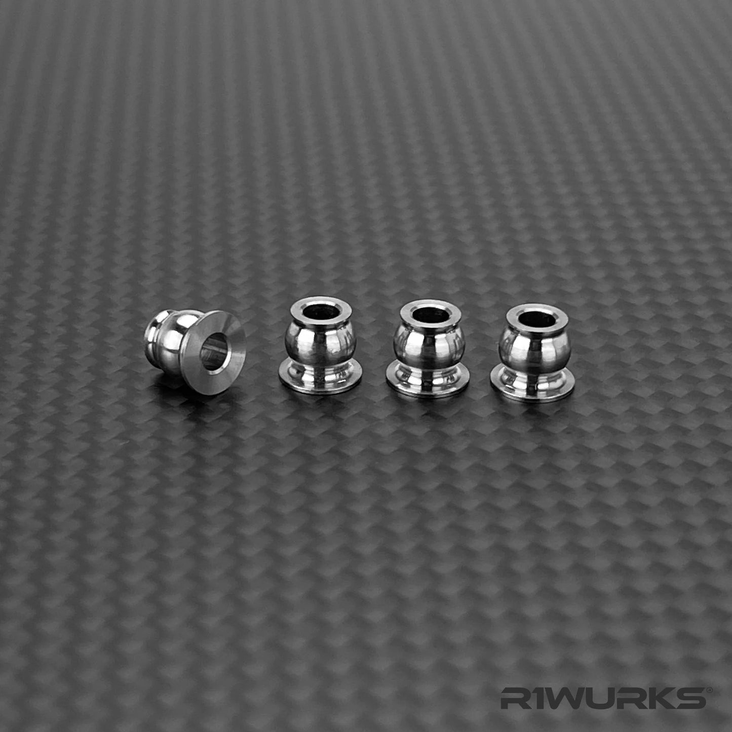 R1WURKS Titanium Lower Shock Pivot Balls