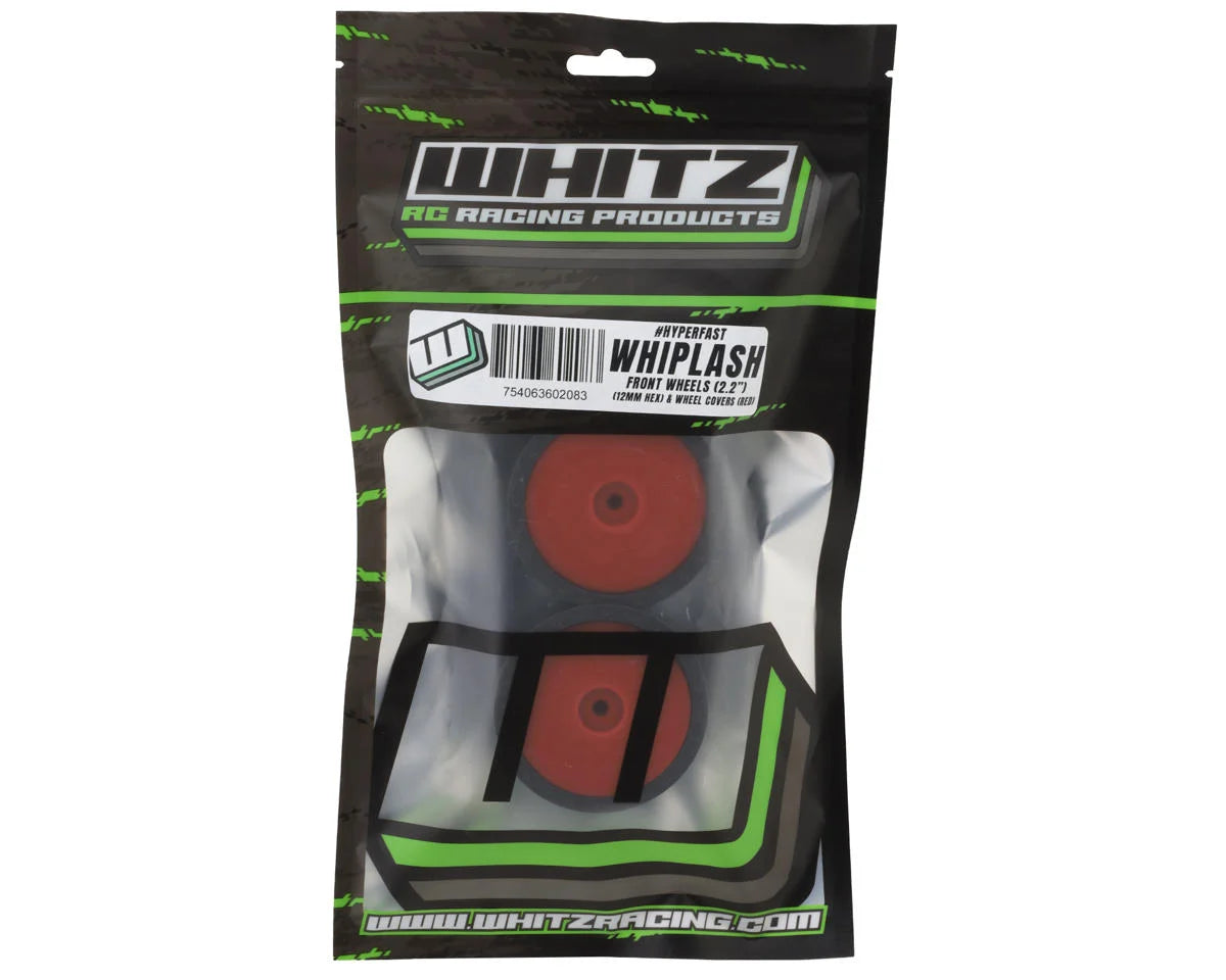 Whitz Racing Products 1/10 Whiplash Front 2.2" Sprint Car Wheels (Red) (2) (12mm Hex)