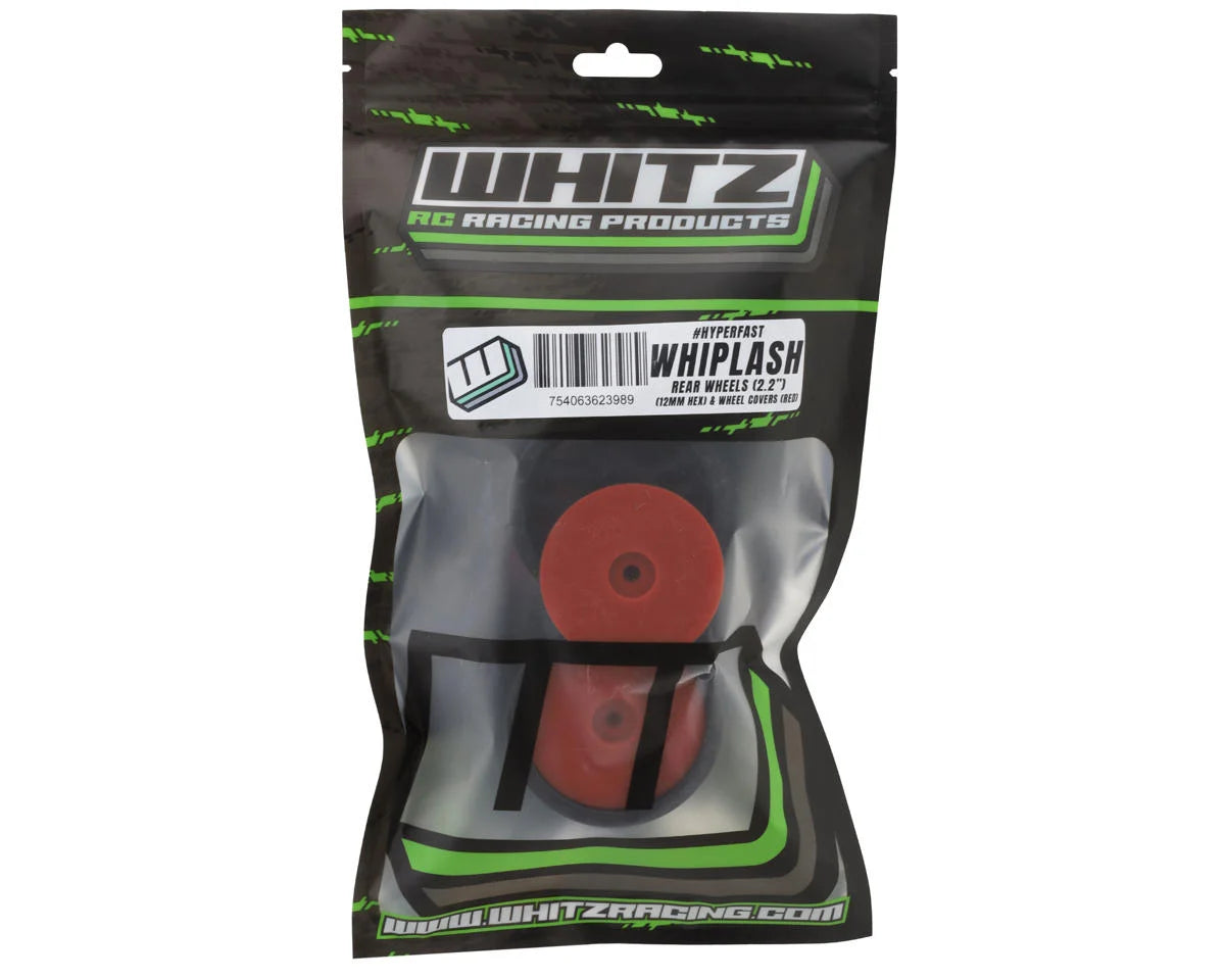 Whitz Racing Products 1/10 Whiplash Rear 2.2" Sprint Car Wheels (Red) (2) (12mm Hex)