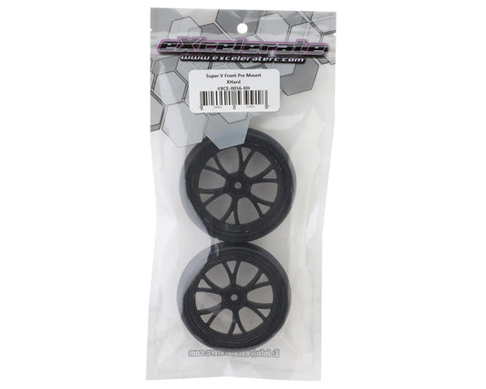 eXcelerate LP Pre-Mounted Front Tires w/Super V Wheels (2) (X-Hard)
