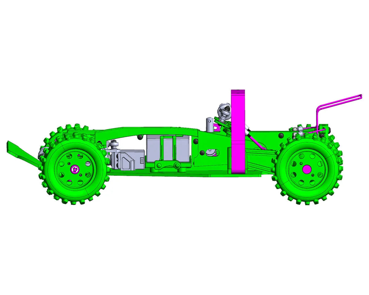 Yokomo 834B Dog Fighter Reproduction 1/10 4WD Off-Road Electric Buggy Kit (Semi-Assembled)