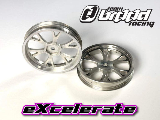 Team Brood B-Mag Super-V Magnesium Front Rims - Natural