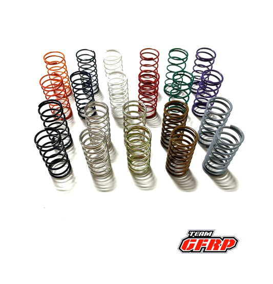 Small Bore Shock Springs In Pairs (1.35 length) Silver
