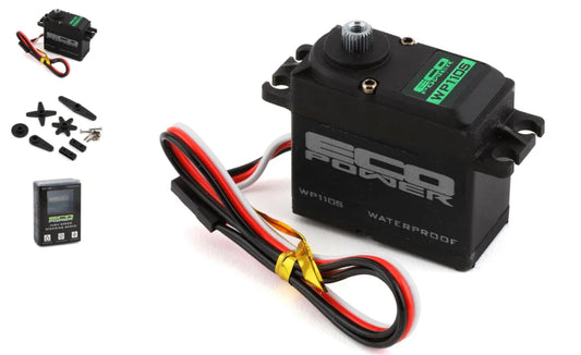 EcoPower WP110S Cored Waterproof High Speed Metal Gear Digital Servo (High Voltage)