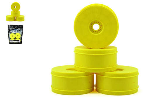 JConcepts 83mm Bullet 1/8th Buggy Wheel (4) (Yellow)