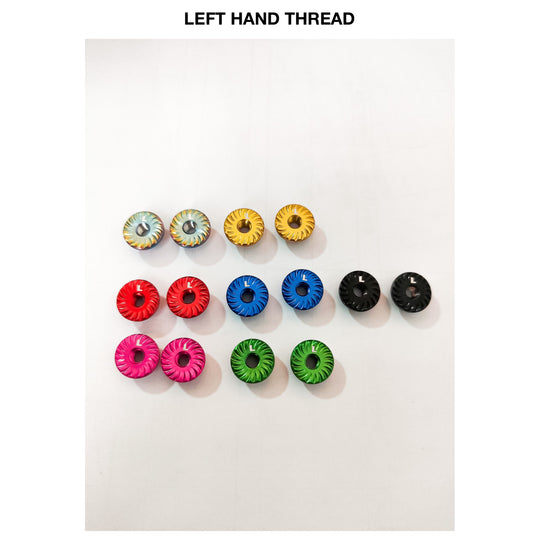 LEFT HAND THREAD WHEEL NUTS- STANDARD DEPTH 2PCS- M4