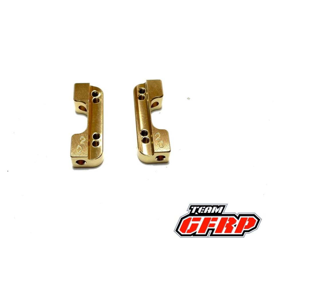 Brass 0/2 Rear Toe Blocks Team GFRP