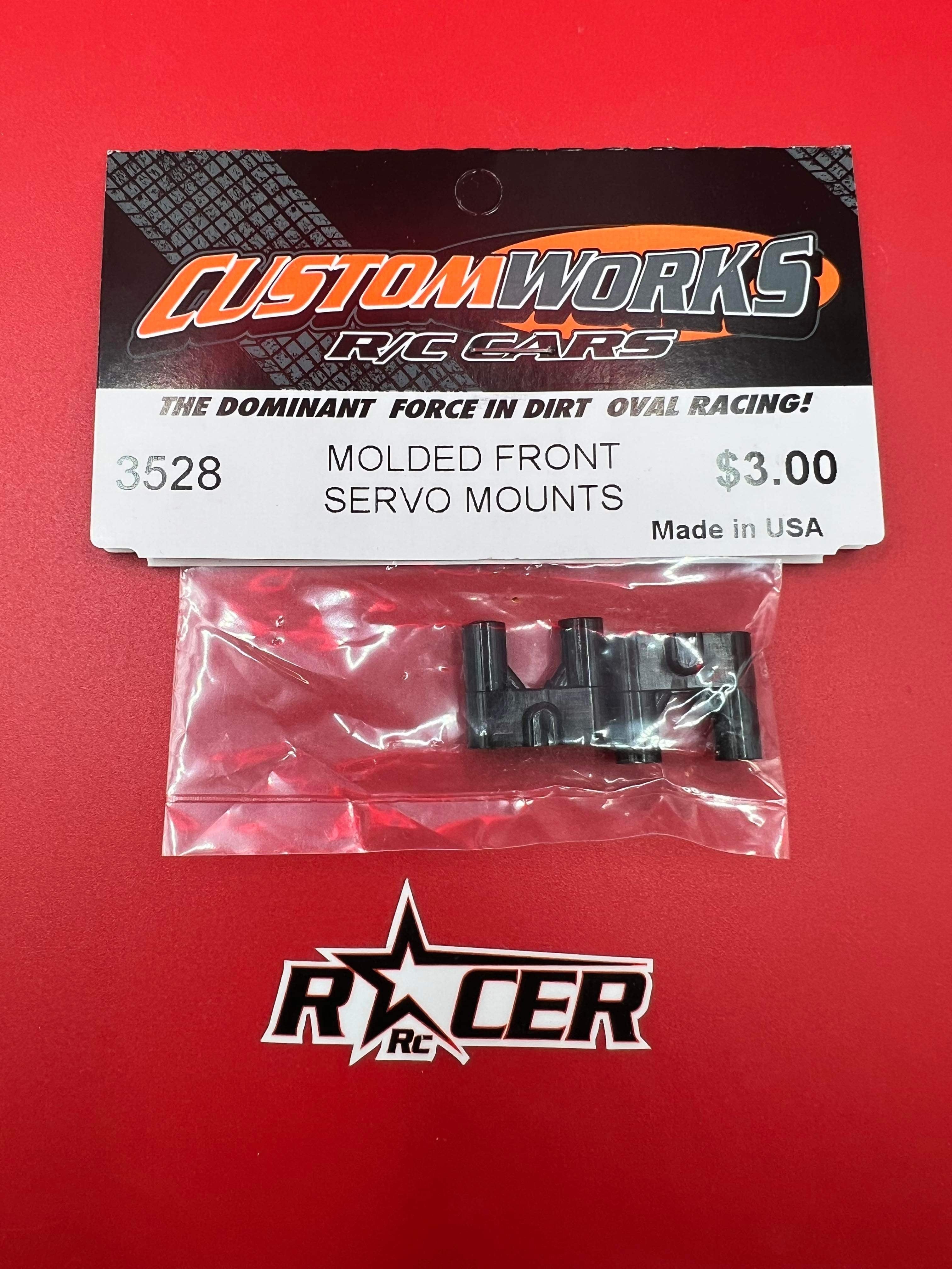 Custom Works PATRIOT MOLDED FRONT SERVO MOUNTS – Racer Rc